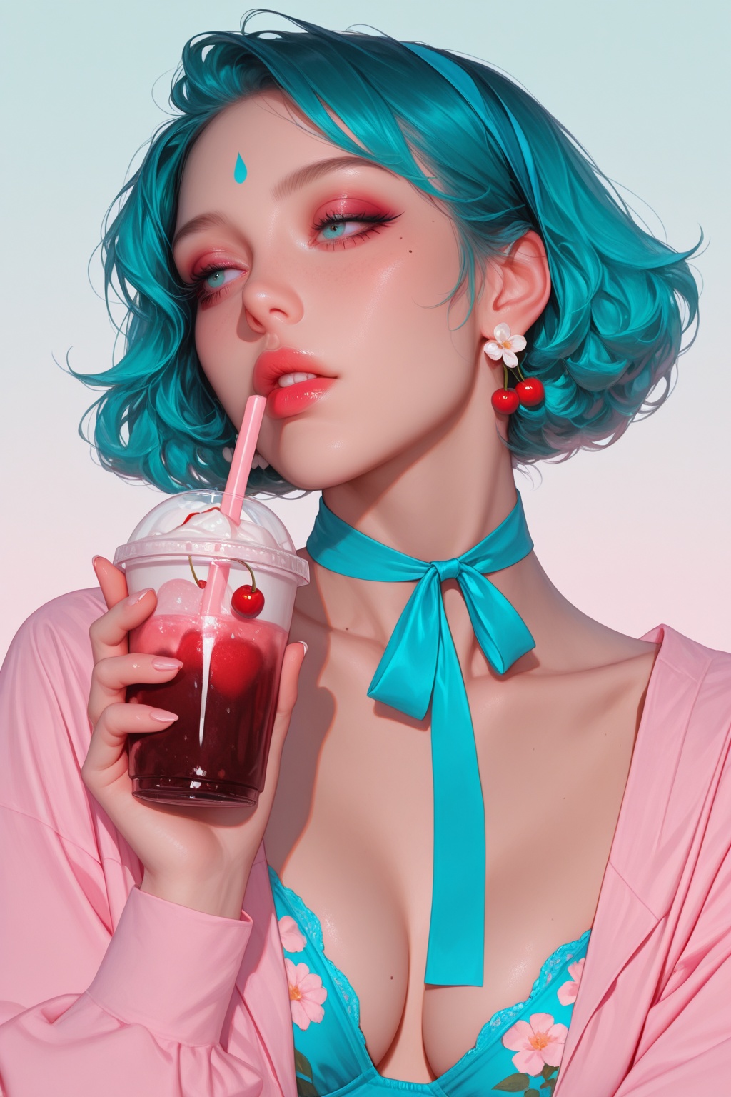 1girl,  solo,  jewelry on Tensor.Art