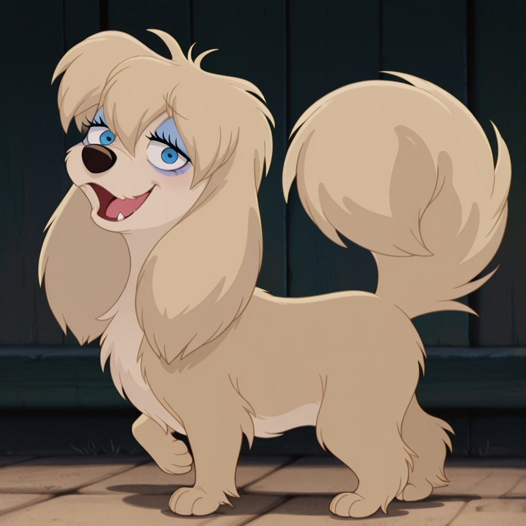peg,  female,  dog on Tensor.Art