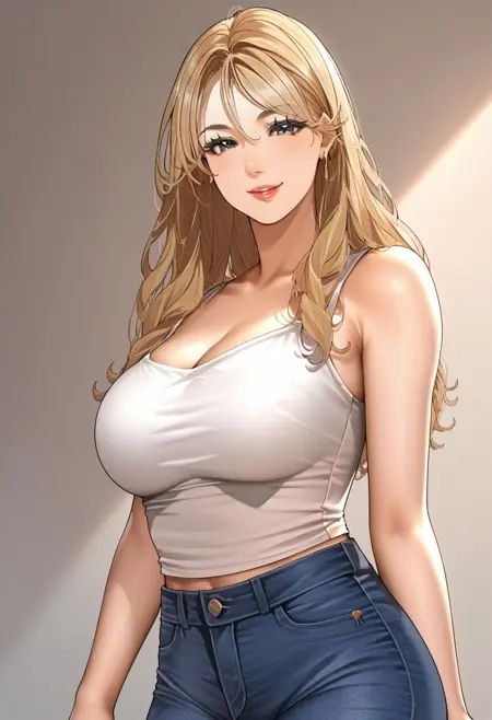 gmsan,  mature female,  blonde hair on Tensor.Art