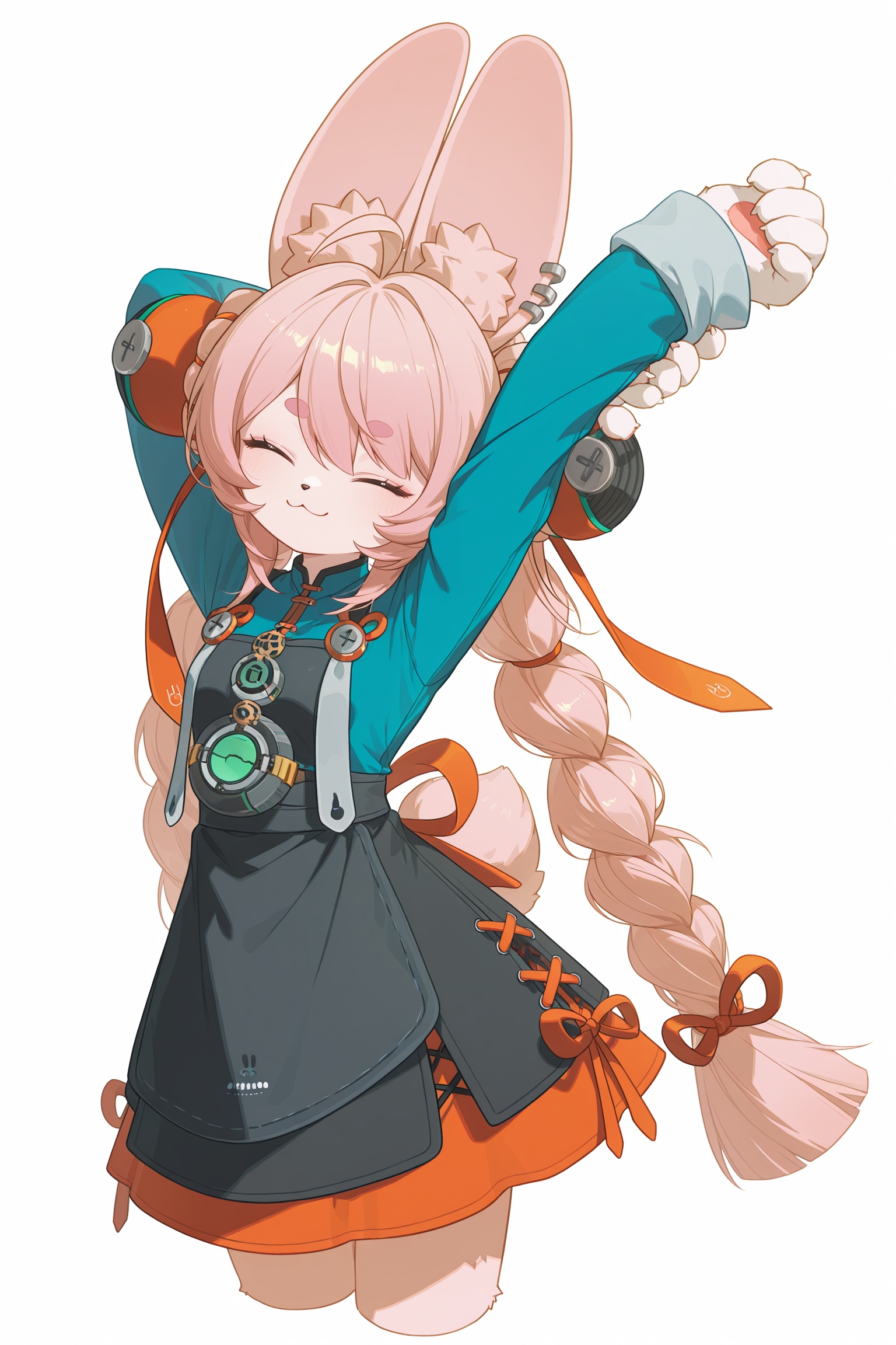 zhao (Zenless Zone Zero),  stretching,  solo on Tensor.Art