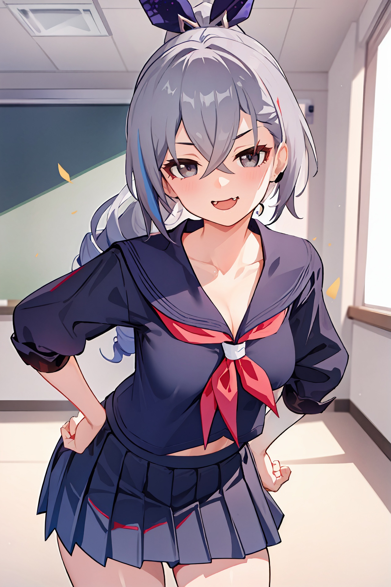 1girl,  silver wolf \(honkai: star rail\),  small breasts on Tensor.Art