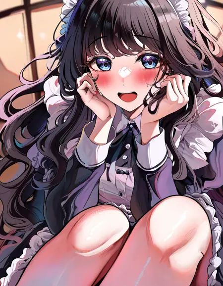 1girl,  waguri kaoruko,  kaoru hana wa rin to saku ((maid dress)) on Tensor.Art