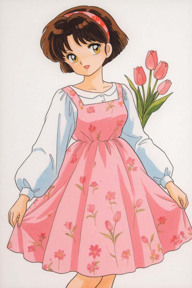 Tendou Akane,  1girl,  flower on Tensor.Art