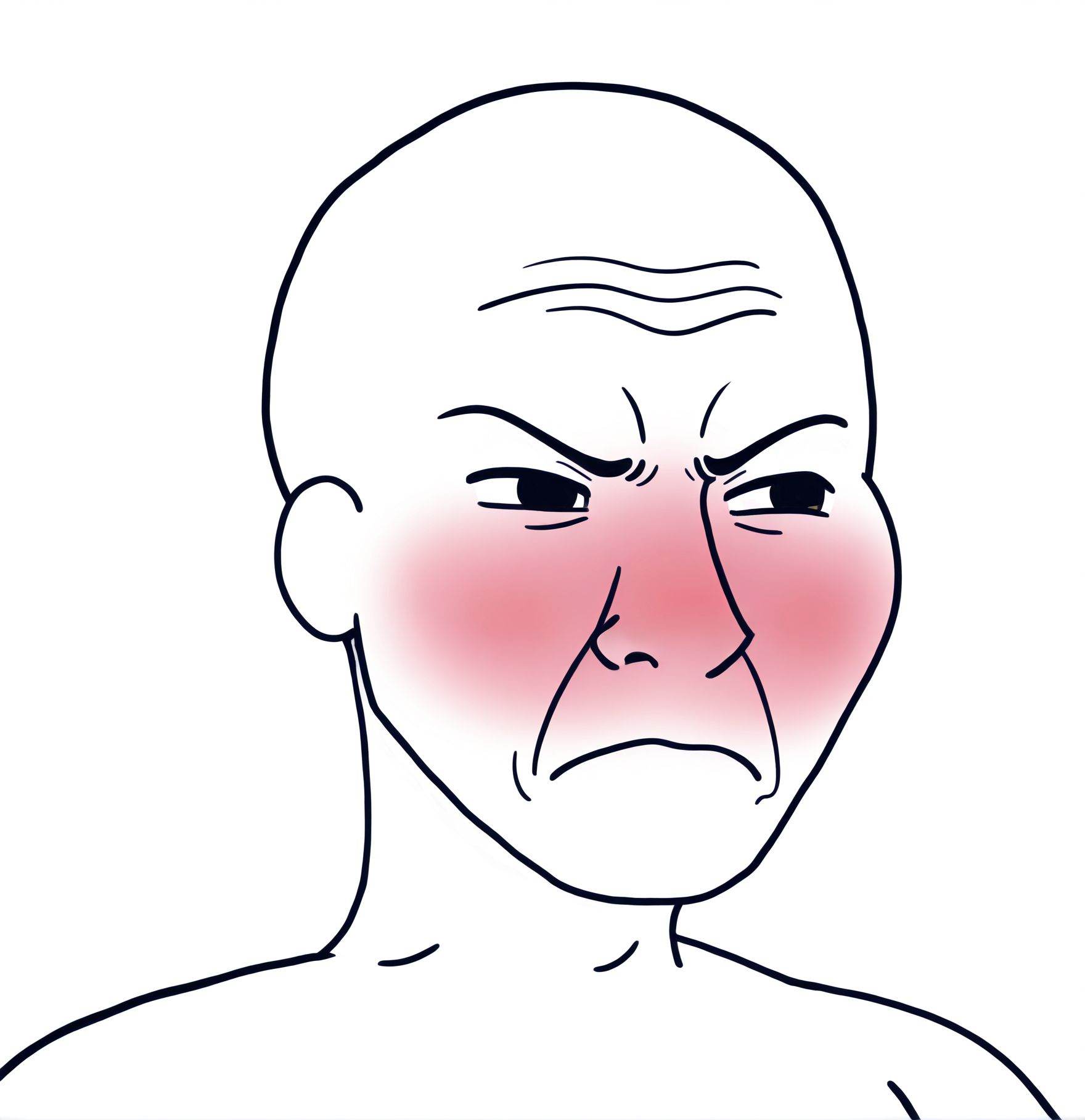 toon \(style\),  2d,  Wojak style on Tensor.Art