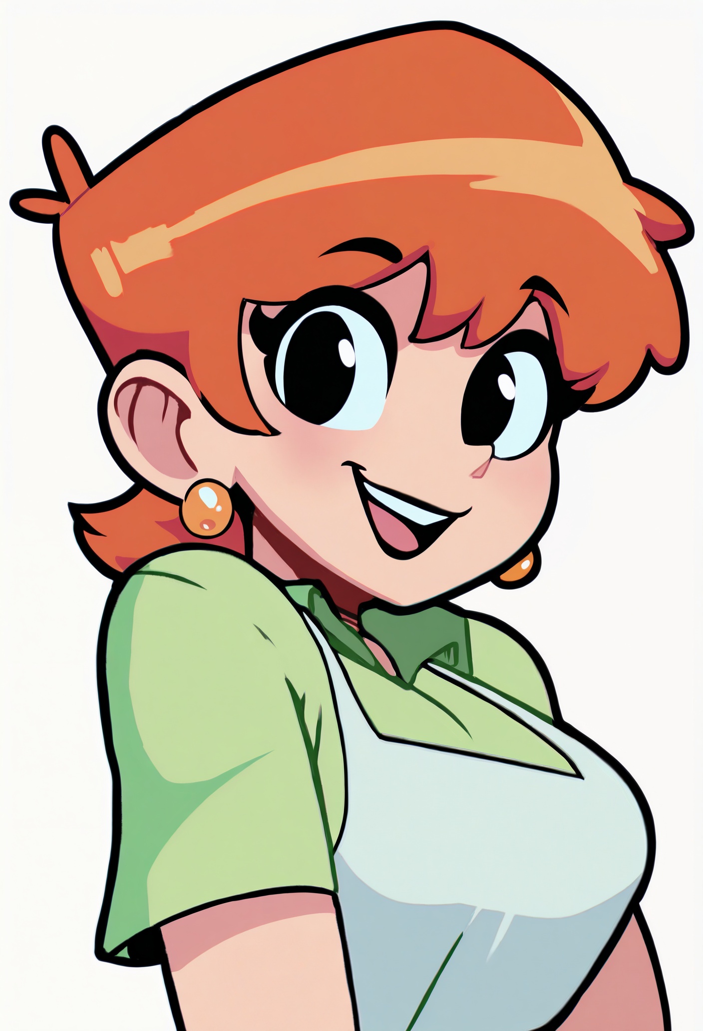 1girl,  solo,  orange hair on Tensor.Art