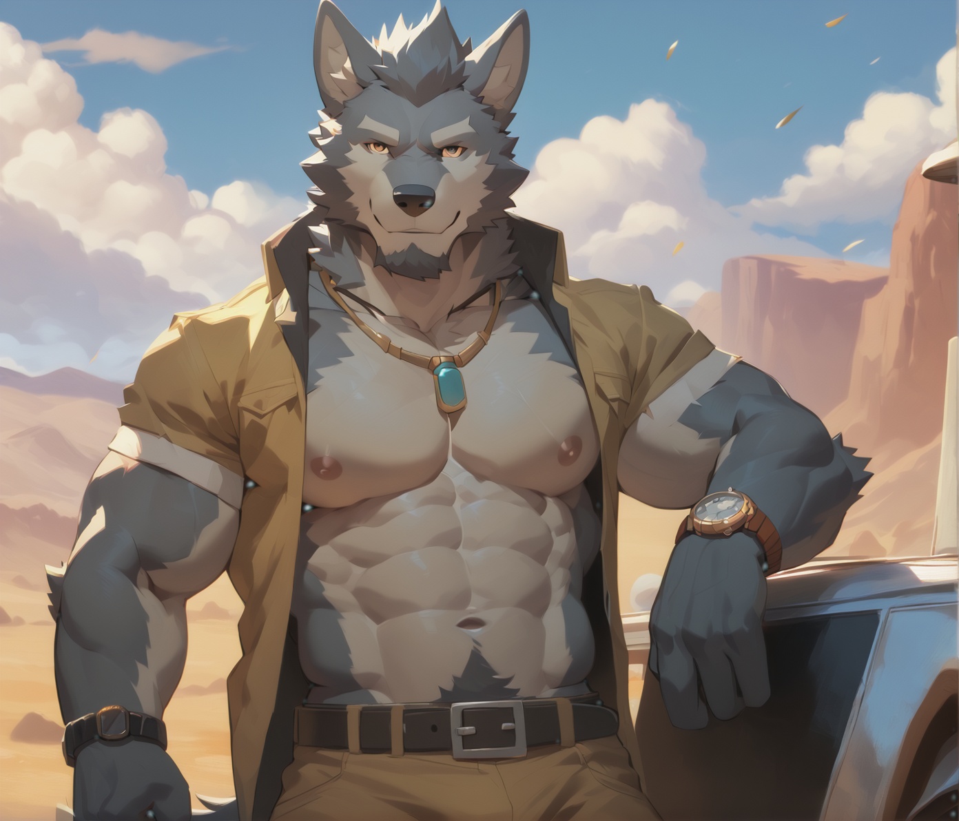solo,  abs,  1boy on Tensor.Art