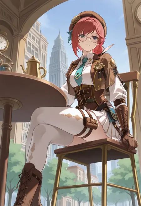 Anime,  from below,  below on Tensor.Art