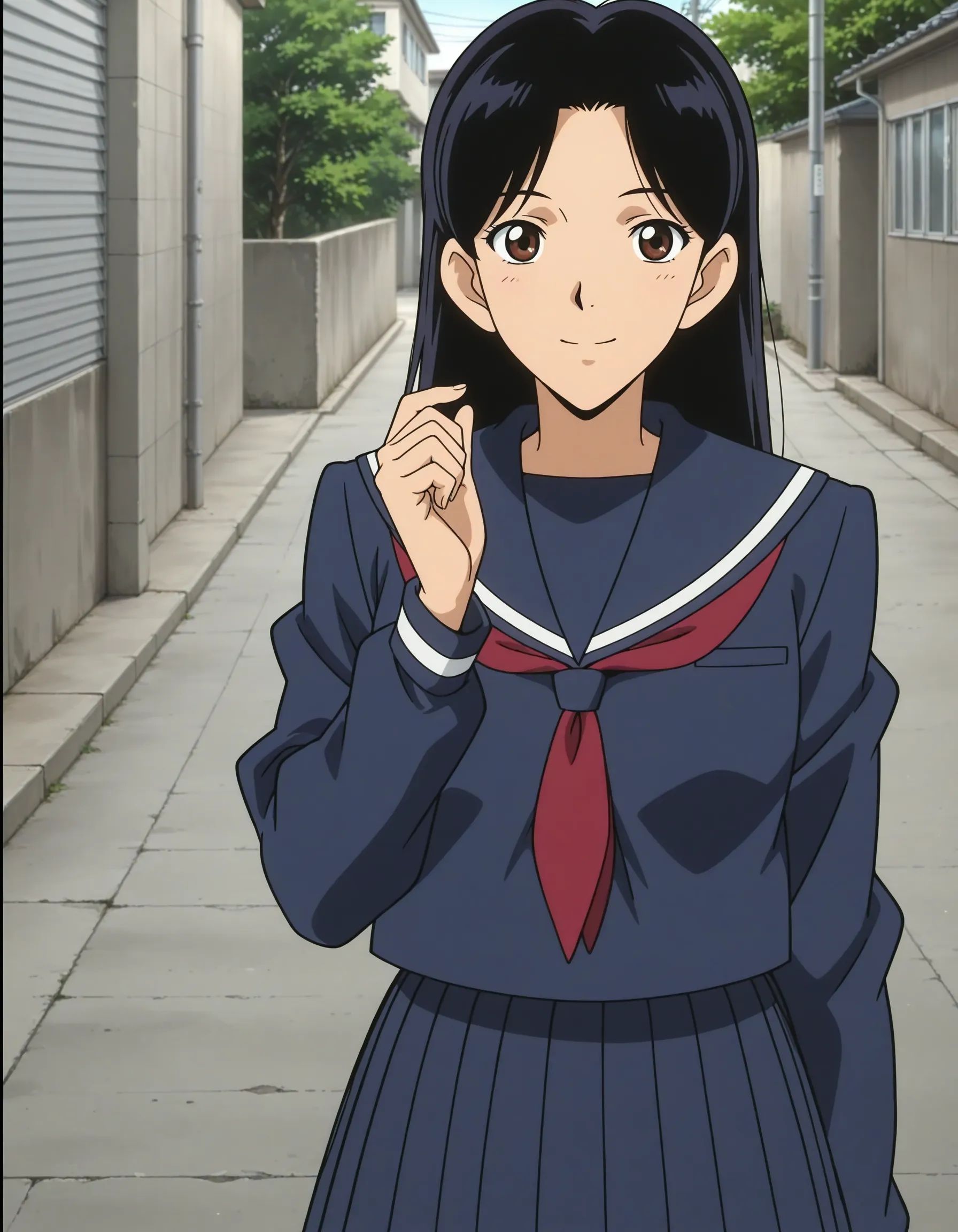 anime screencap,  outdoors,  closed mouth on Tensor.Art