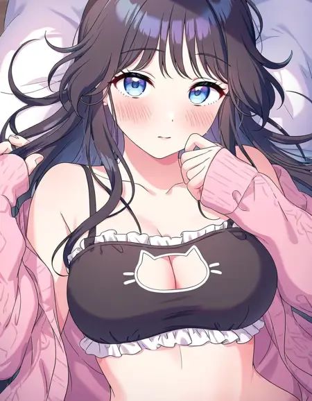 1girl,  waguri kaoruko,  kaoru hana wa rin to saku ((cat bra)) on Tensor.Art
