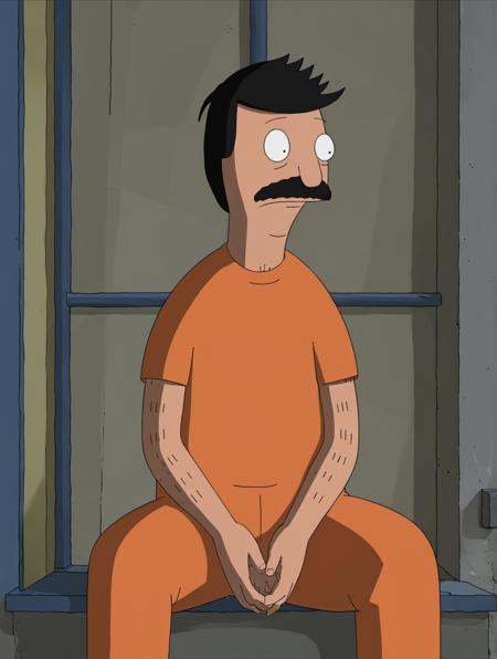 comic,  bob belcher,  sitting on Tensor.Art
