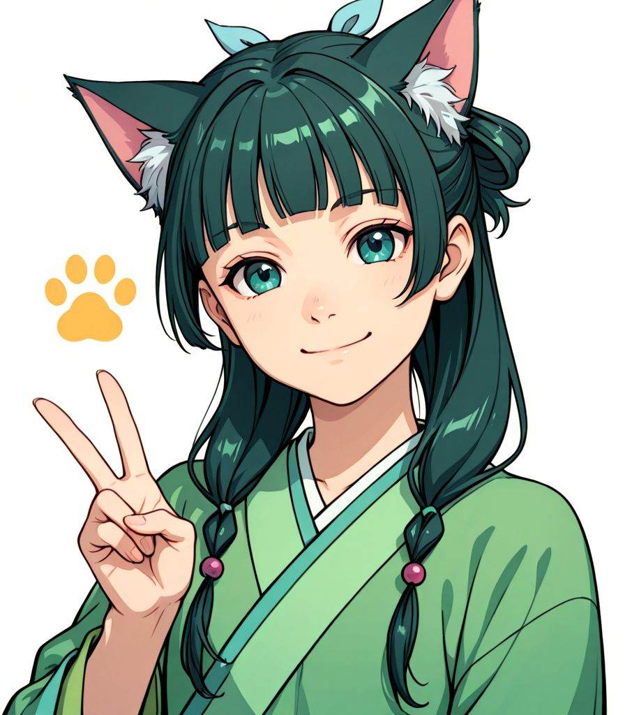 maomao \(kusuriya no hitorigoto\),  v,  cat ears on Tensor.Art