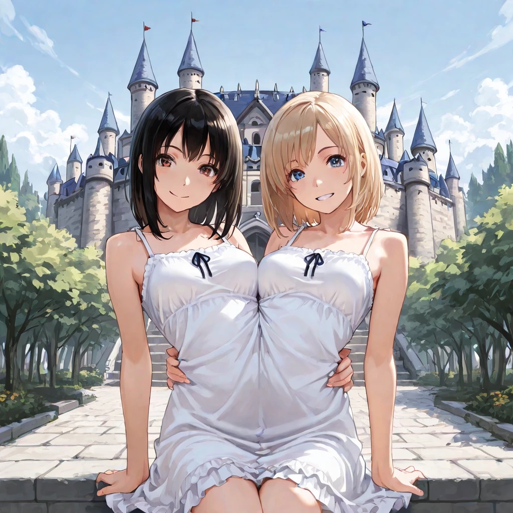 masterpiece,  best quality,  2girls on Tensor.Art