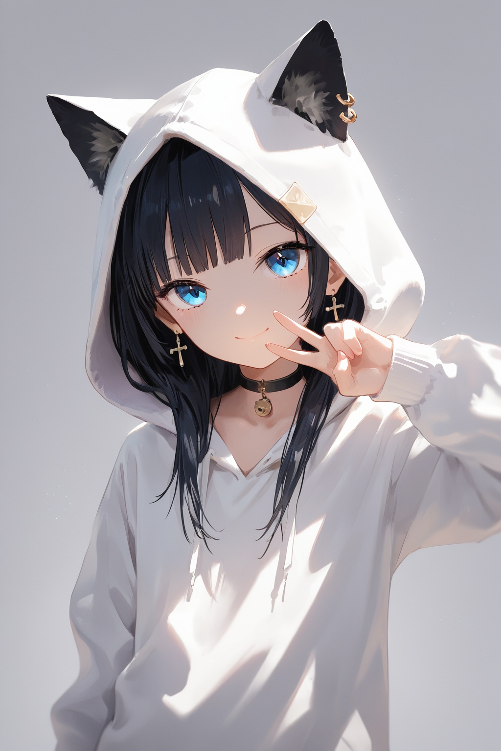 1girl,  animal_ears,  animal_hood on Tensor.Art