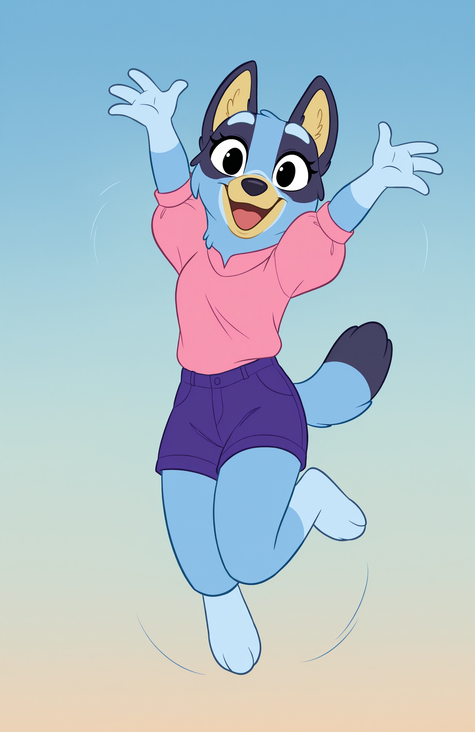 bluey-ILL,  1girl,  furry female on Tensor.Art