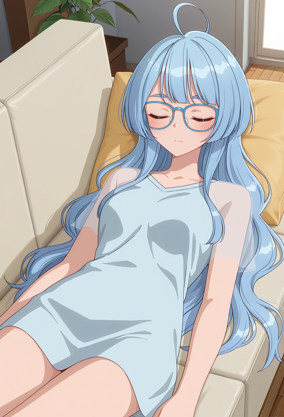 SEIHA SHIUNJI,  glasses,  closed eyes on Tensor.Art
