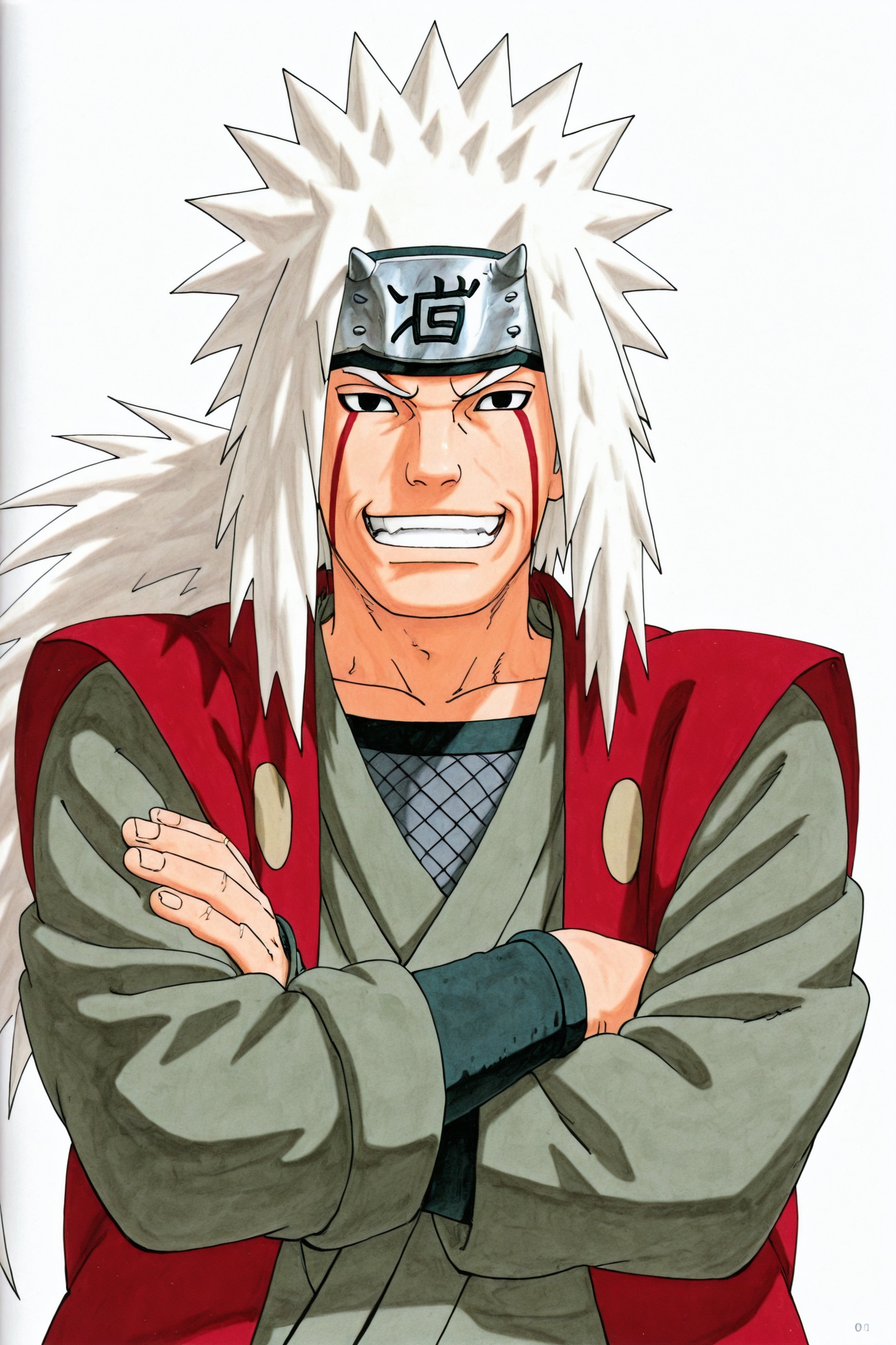 Kishimoto Masashi Style,  male focus,  jiraiya \(naruto\) on Tensor.Art