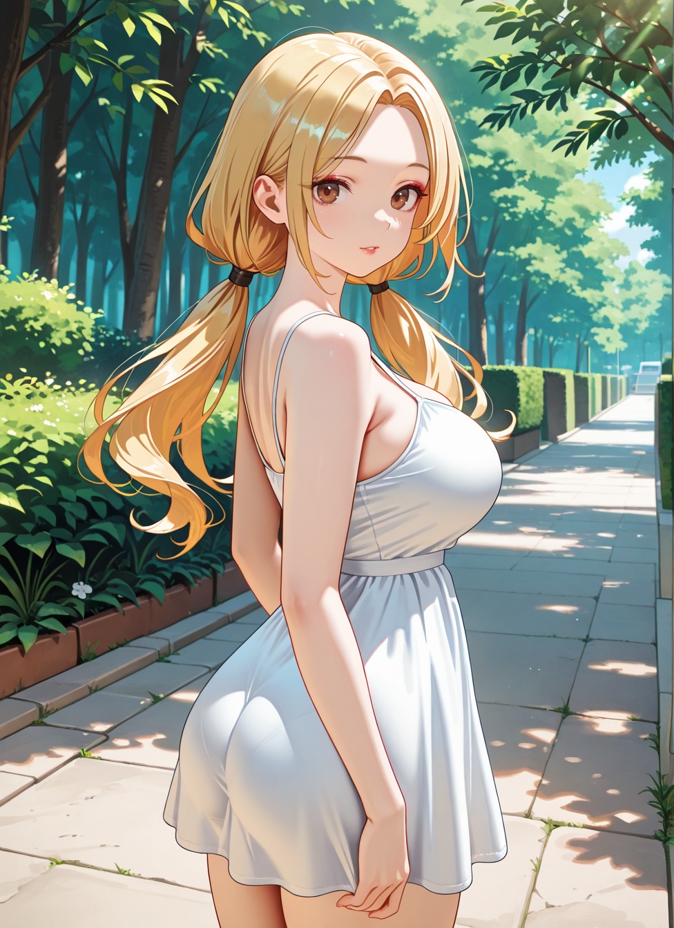 1girl,  blonde hair,  yellow hair on Tensor.Art