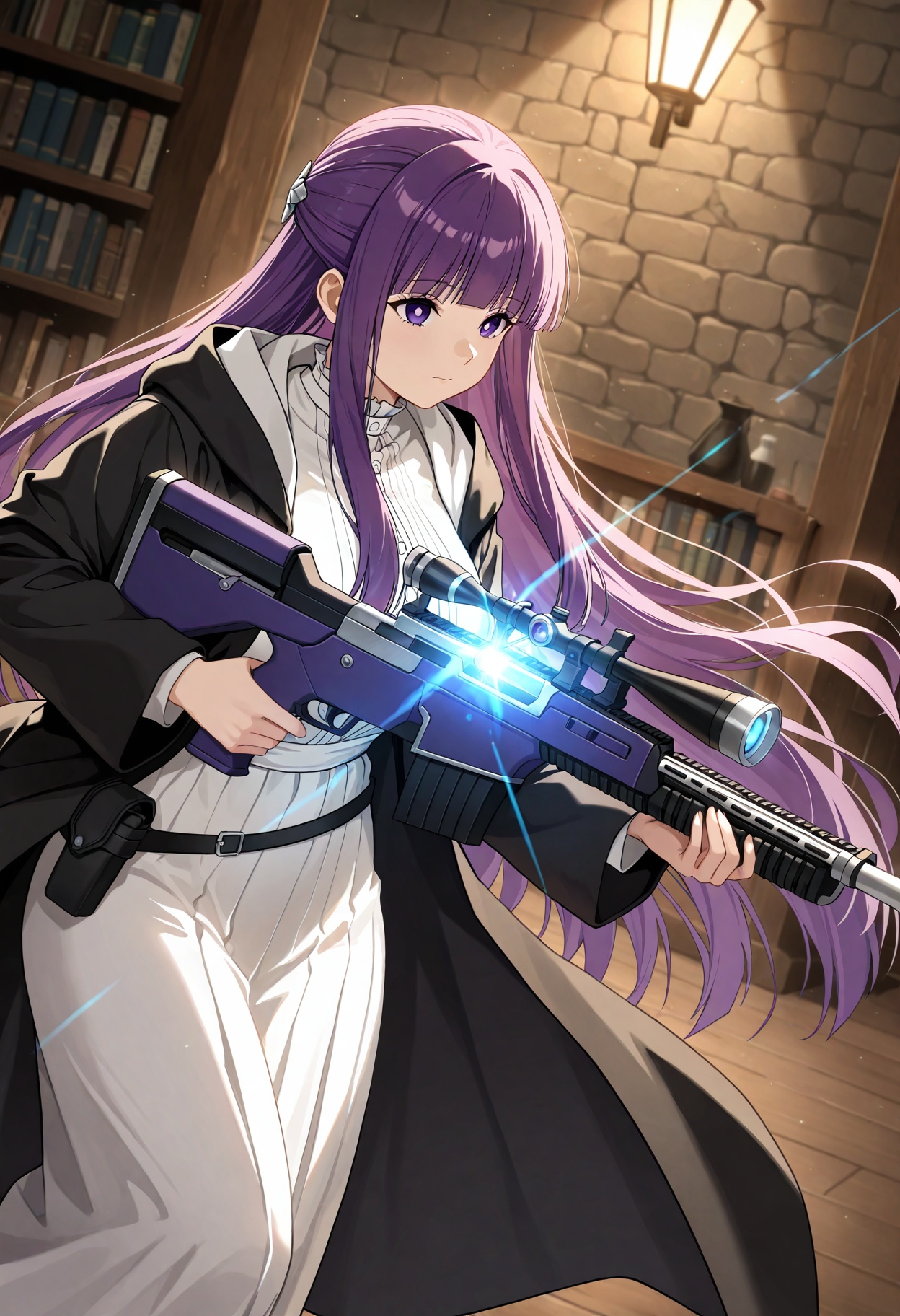 ultra-detailed,  fern_(sousou_no_frieren),  arcane_sniper_stance on Tensor.Art