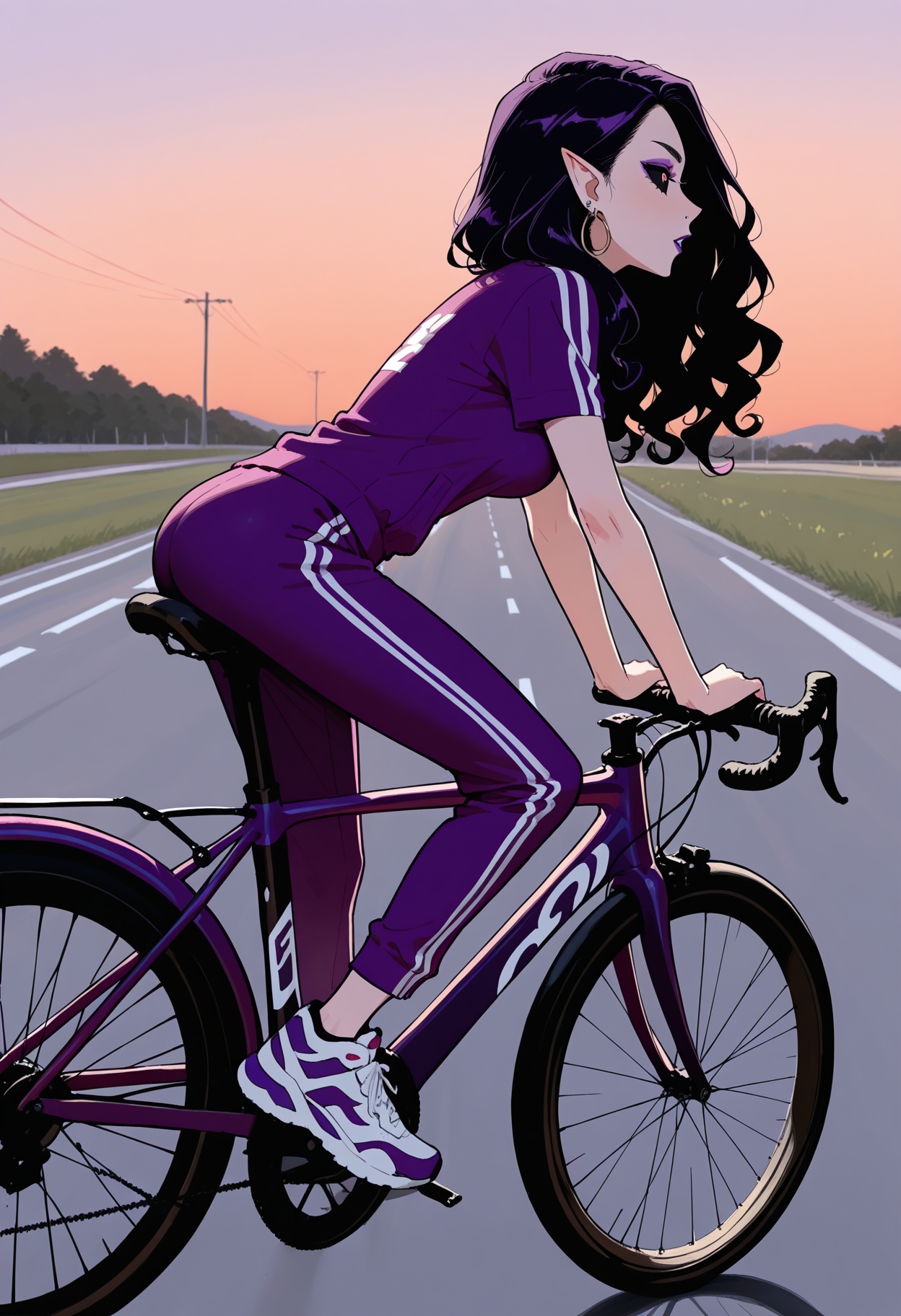 solo,  1girl,  pointed ears on Tensor.Art