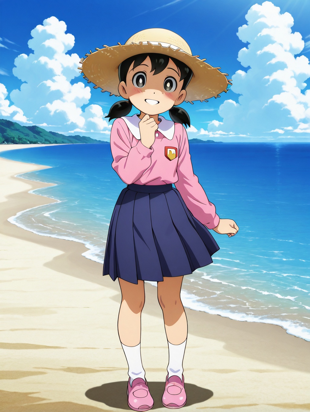 minamoto sizuka,  1girl,  outdoors on Tensor.Art