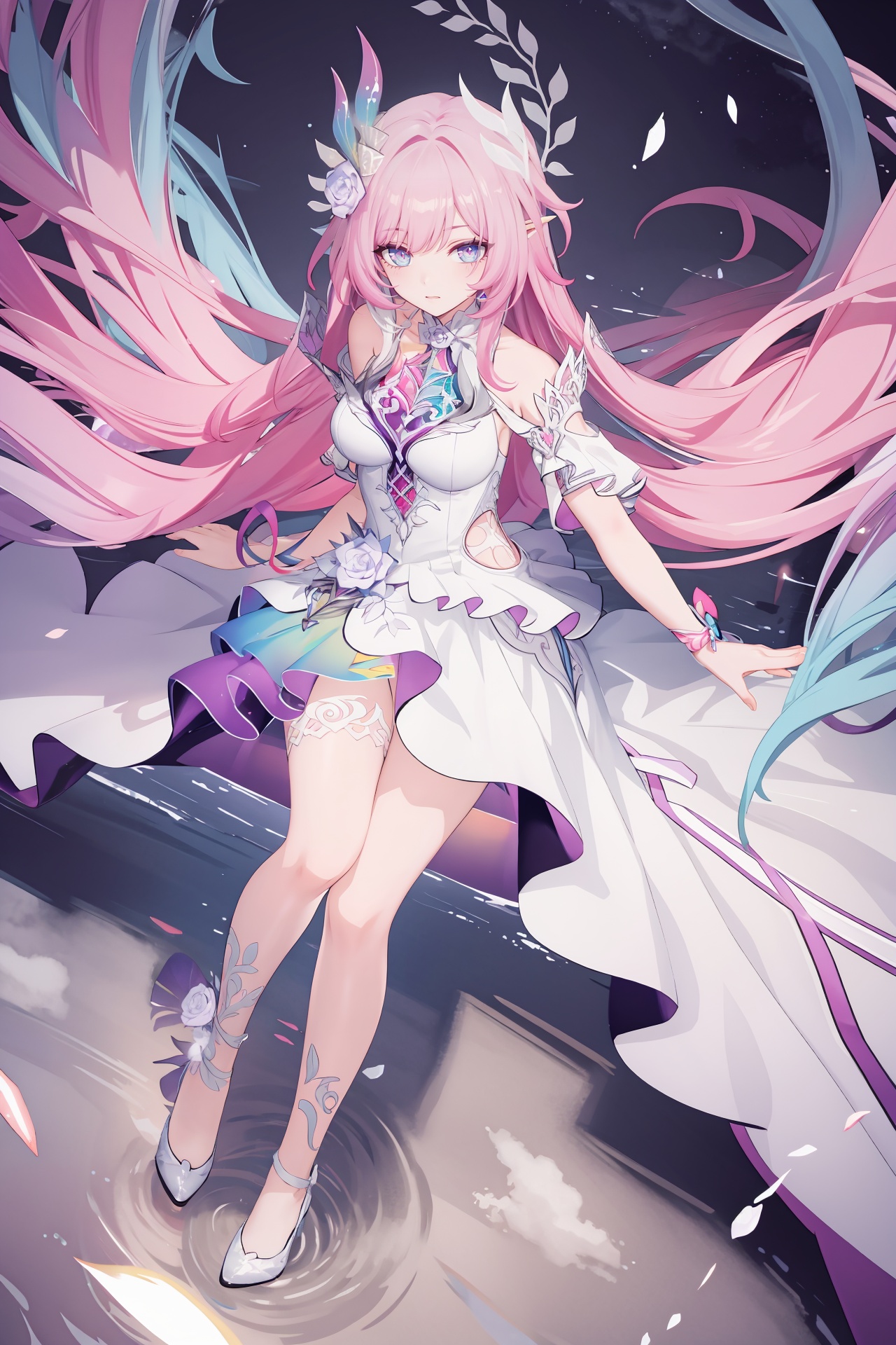 1girl,  cyrene \(honkai: star rail\),  pink eyes on Tensor.Art