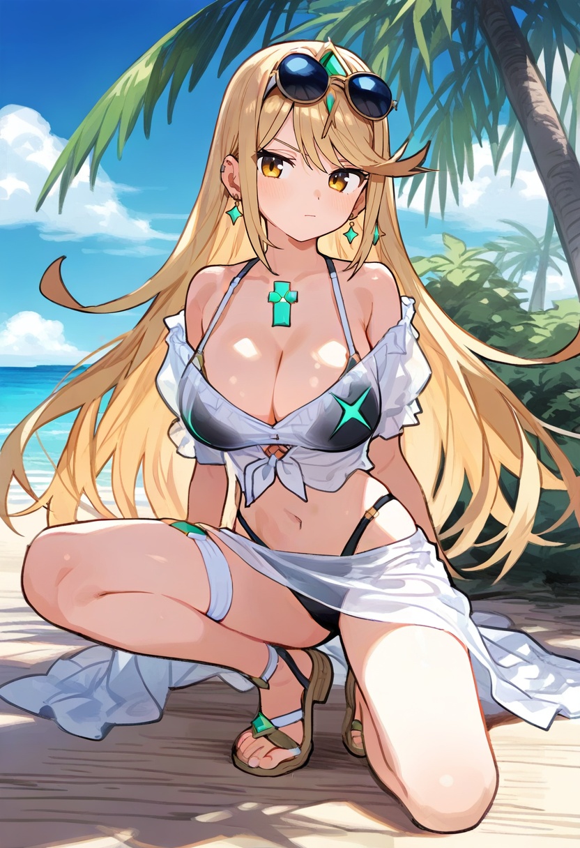 1girl,  mythra \(xenoblade\),  xenoblade chronicles \(series\) on Tensor.Art