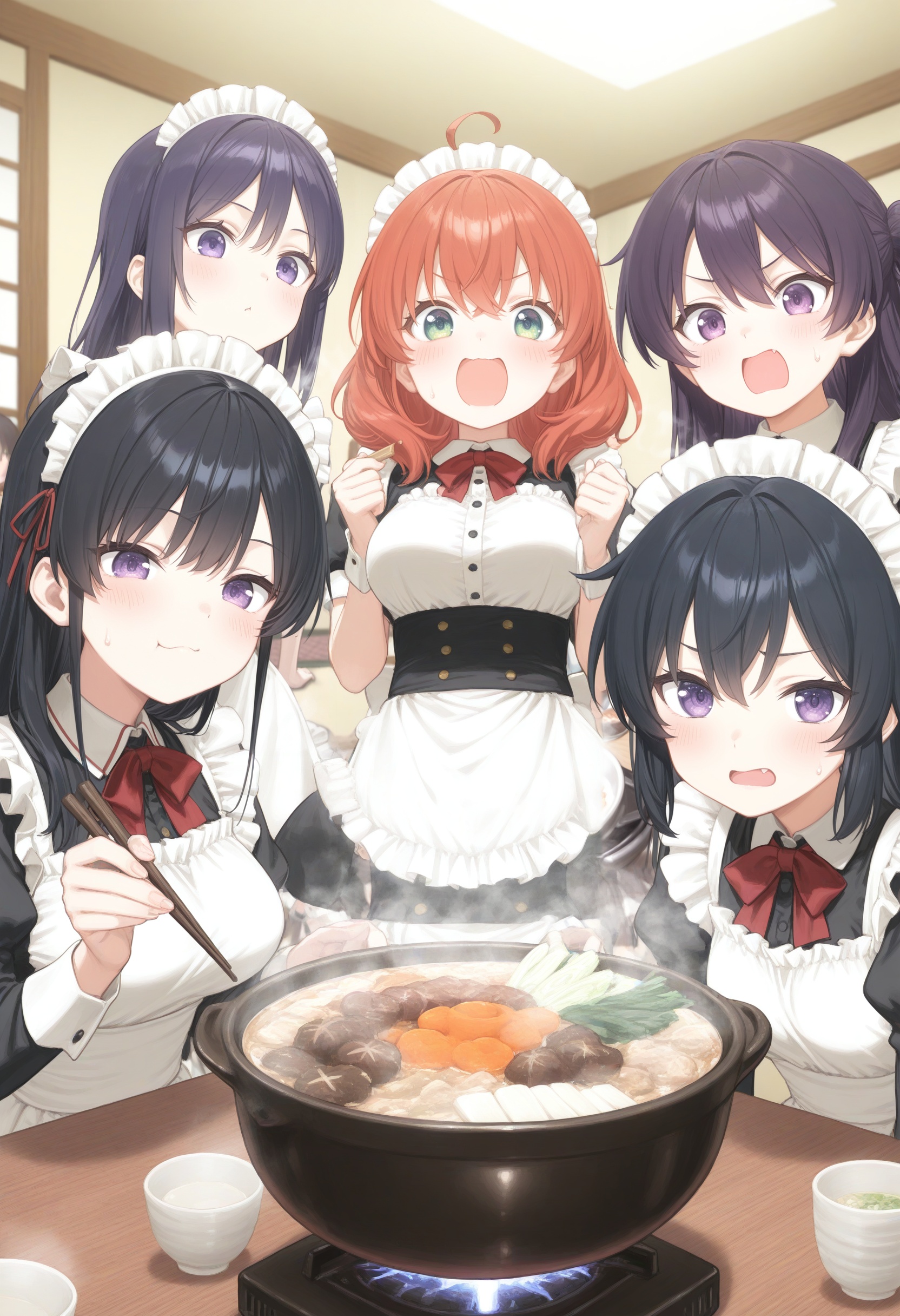 4girls,  (sho \(sho lwlw\):0.7),  multiple girls on Tensor.Art