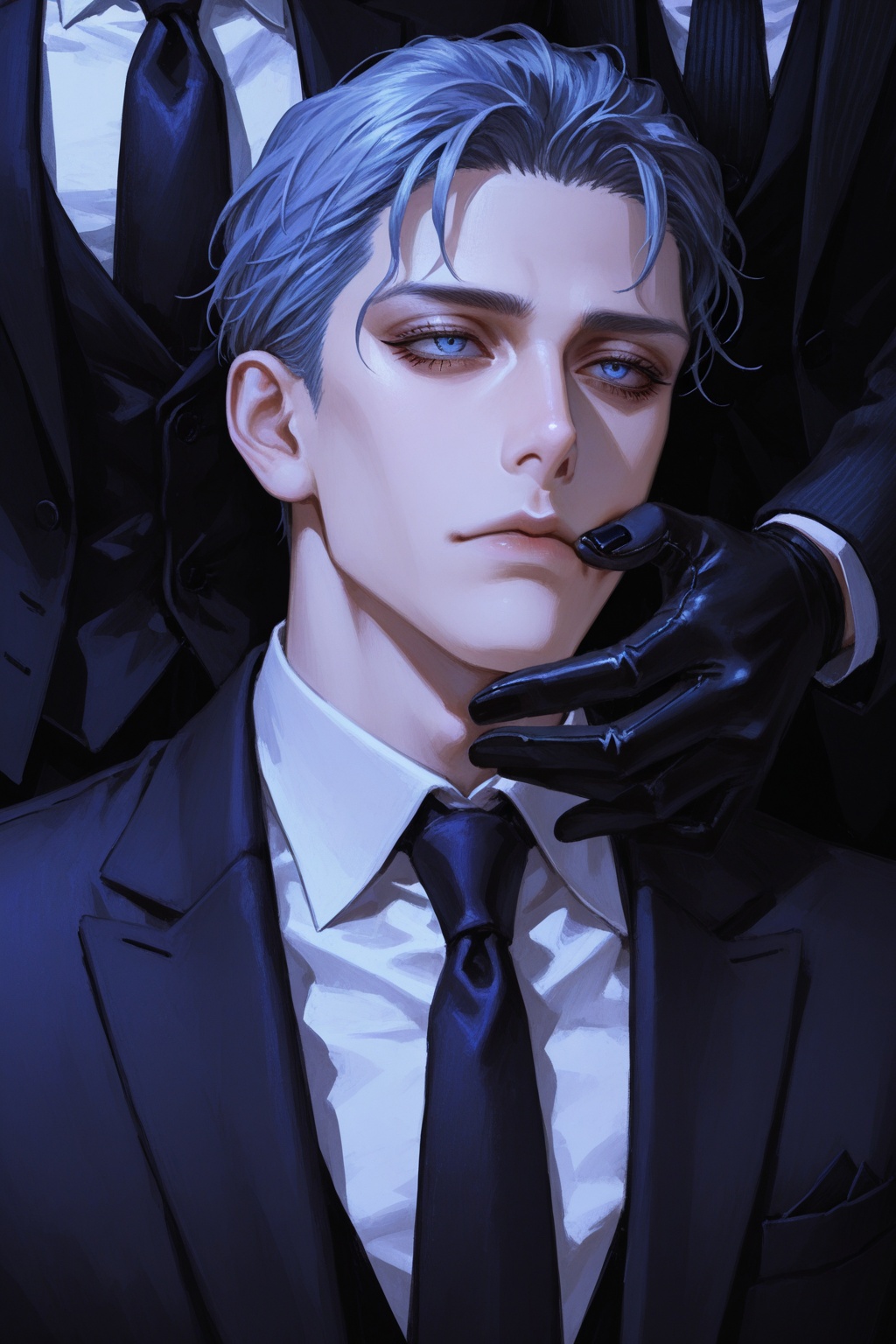 kira_yoshikage,  1boy,  gloves on Tensor.Art