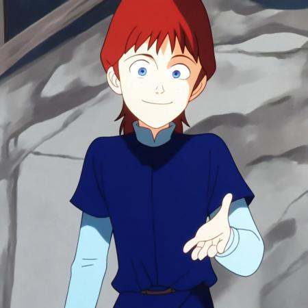 will scarlet,  blue shirt,  blue eyes on Tensor.Art