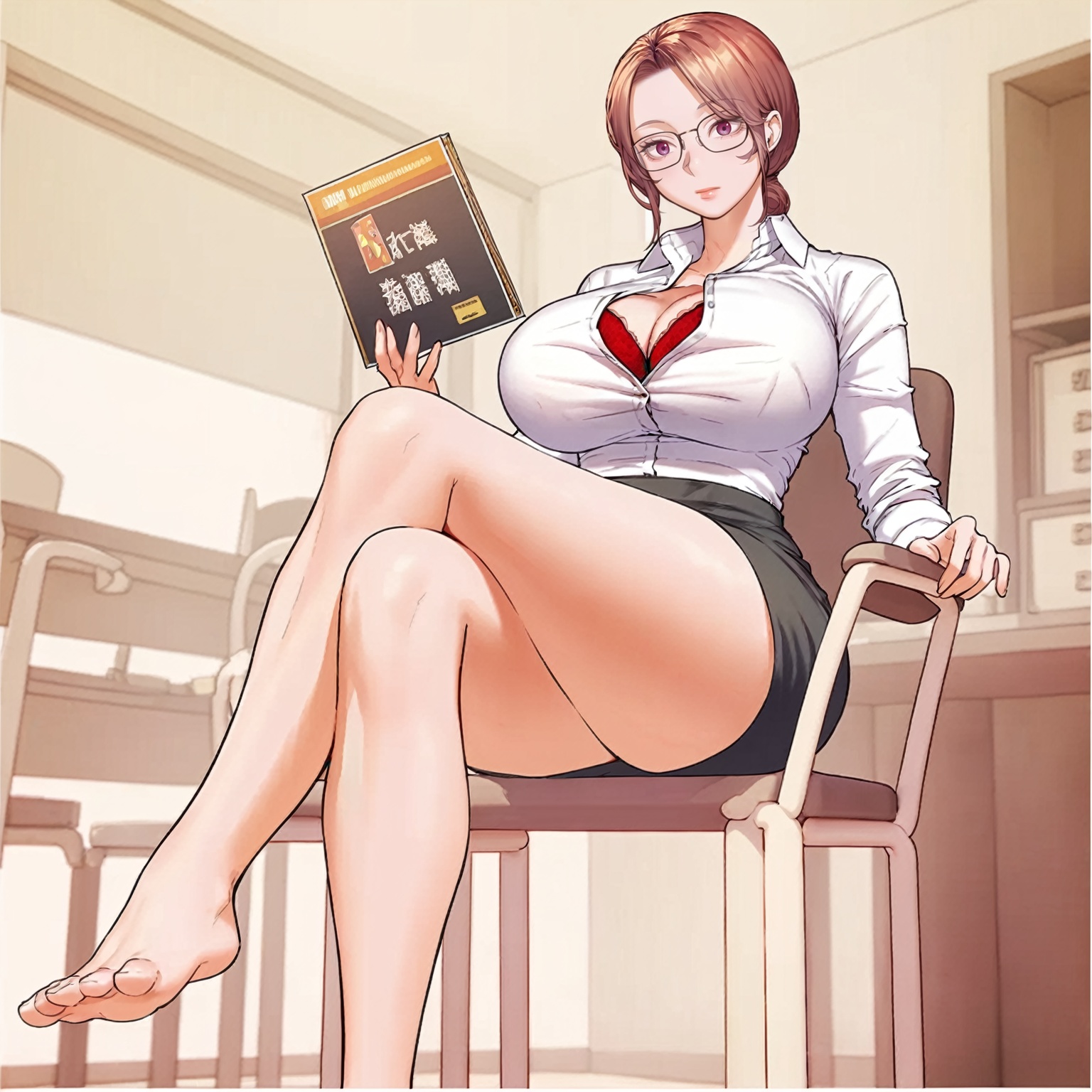 1girl,  cha sumin,  shirt on Tensor.Art