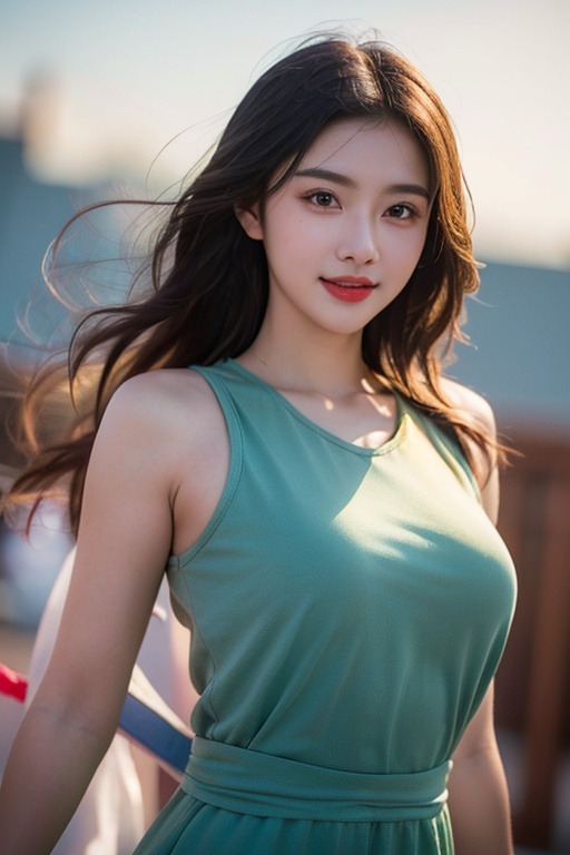 DSLR,(Good structure),HDR,UHD,8K,A real person,Highly detailed,best quality,masterpiece,1girl,realistic,Highly detailed,(EOS R8, 50mm, F1.2, 8K, RAW photo:1.2),ultra realistic 8k,(best illumination, best shadow, extremely delicate and beautiful),(official art, beautiful and aesthetic:1.2),solo,1girl,Wind,flowing hair,kind smile,pose for picture,Dynamic pose,looking_at_viewer,(perfect body),upper_body,Beauty,best quality,super detail,fine detail,high resolution,8K wallpaper,perfect dynamic composition,beautiful detailed eye,1 girl,liuyifei,chineseclothes,