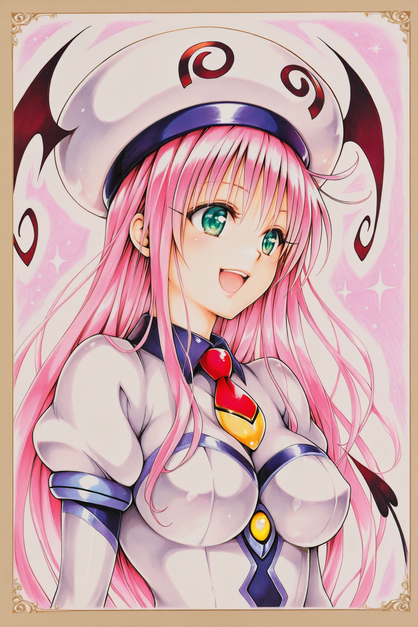 Yabuki Kentarou Style,  lala satalin deviluke,  1girl on Tensor.Art