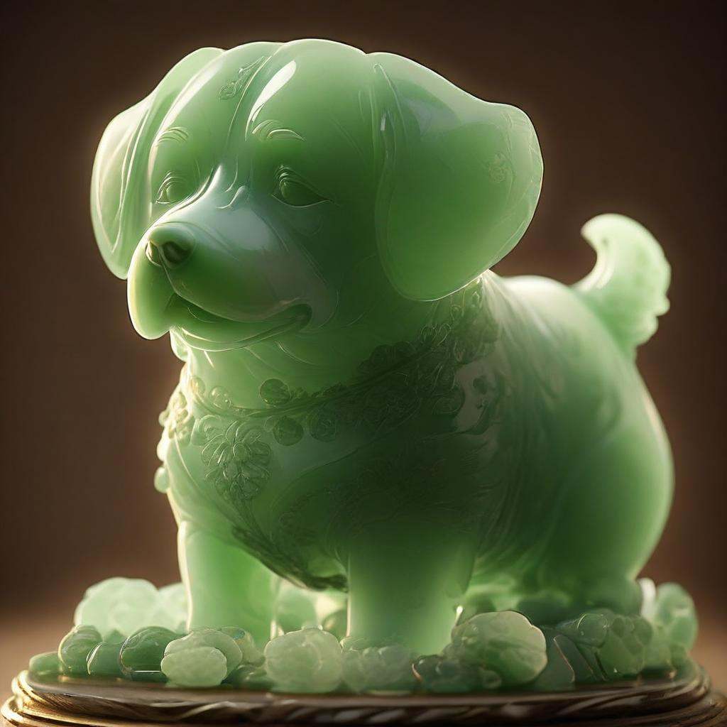 Jade dog on Tensor.Art