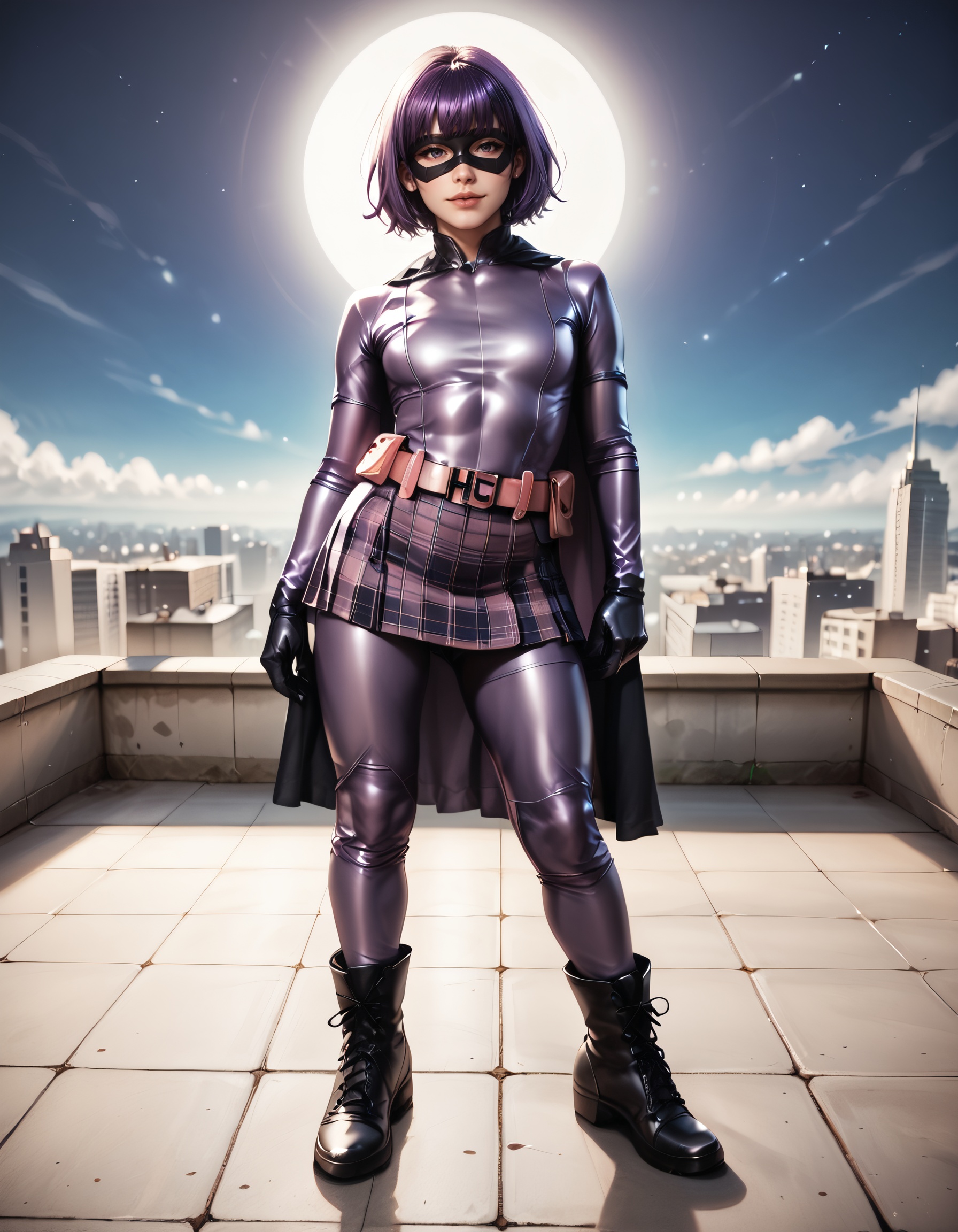 hitgirlcosplayA girl,  posing with a superheroic pose,  dynamic posture on Tensor.Art