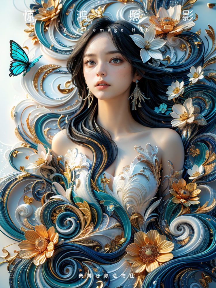 绮丽华裳古风少女 by 毒法师 on Tensor.Art