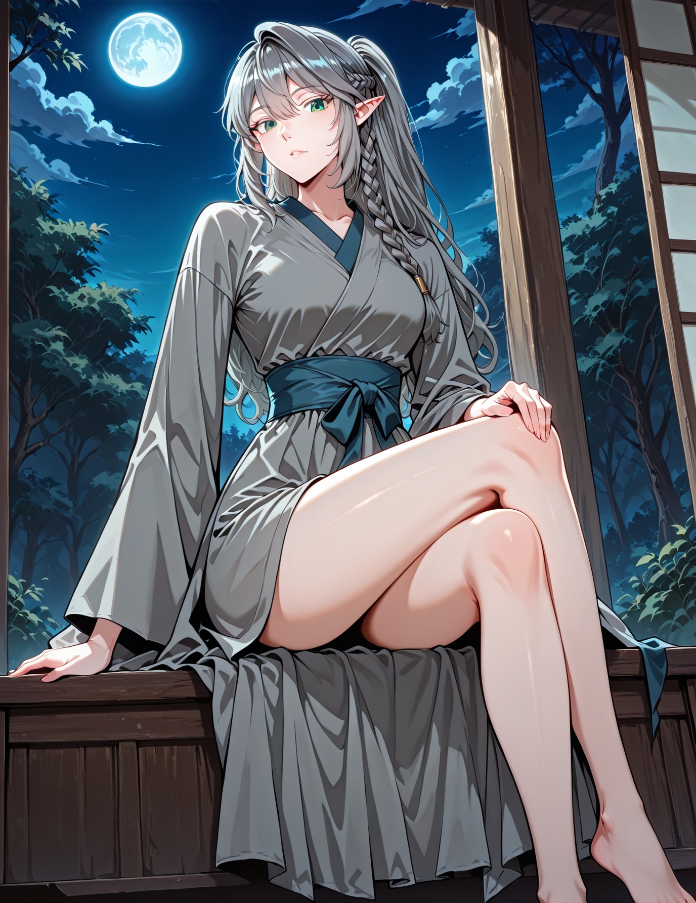 1 girl,  solo,  elf on Tensor.Art