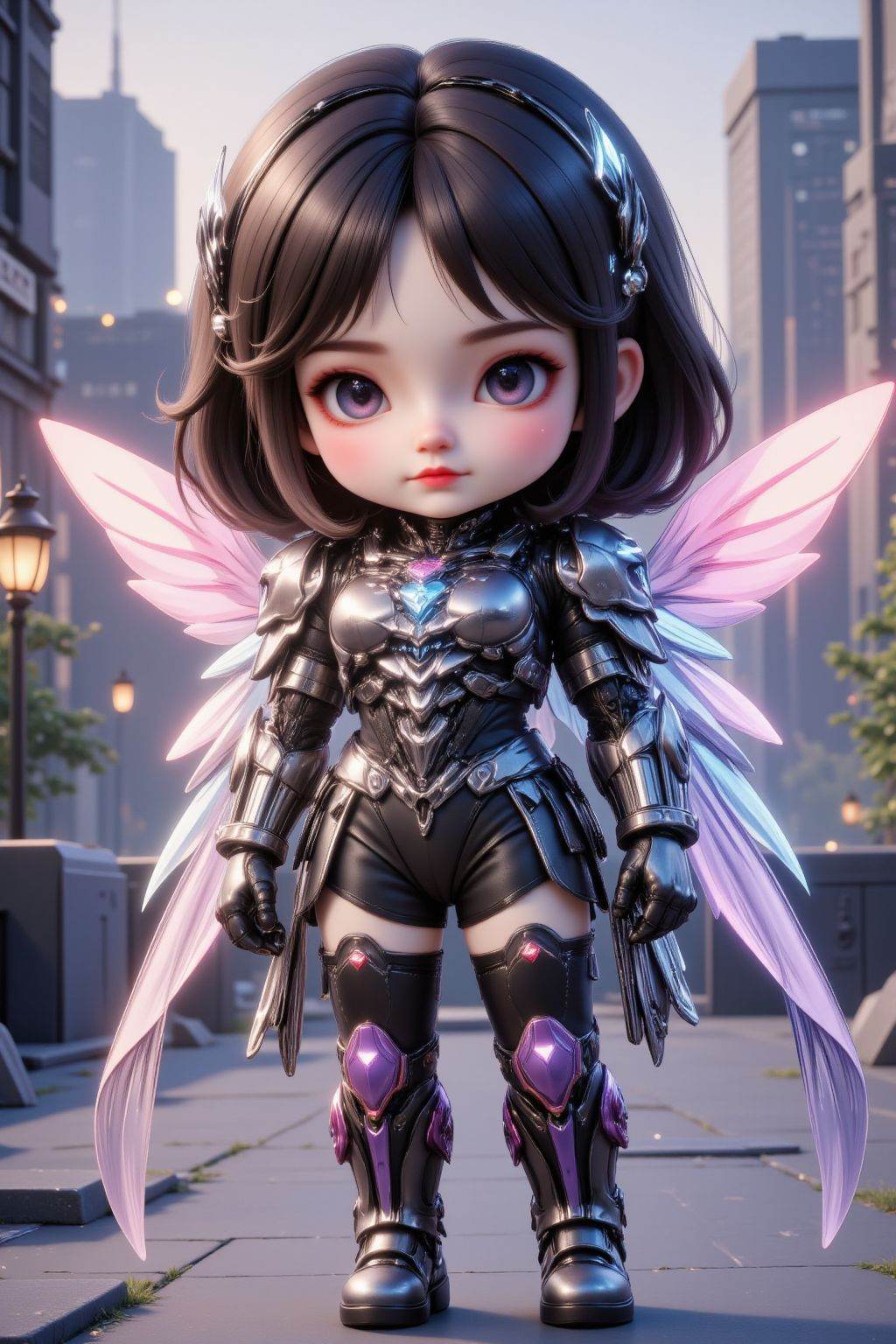 chibi,  cyberpunk style,  cyberpunk on Tensor.Art