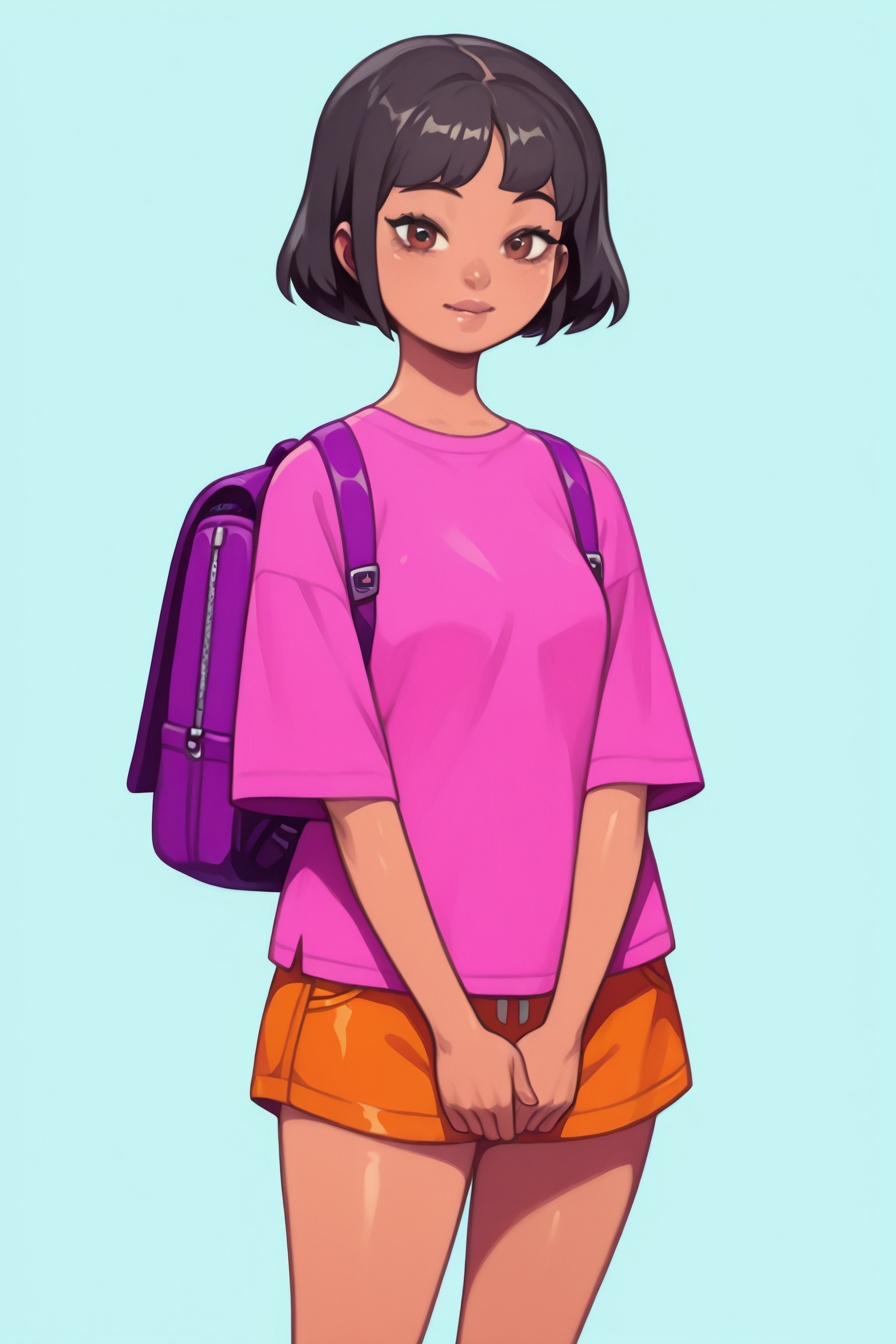 1 woman ,  *****,  short hair on Tensor.Art