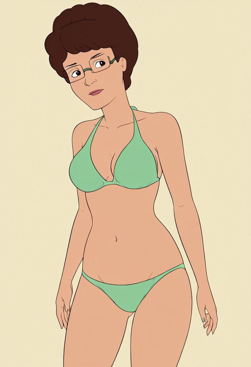 peggy_h,  brown hair,  glasses on Tensor.Art