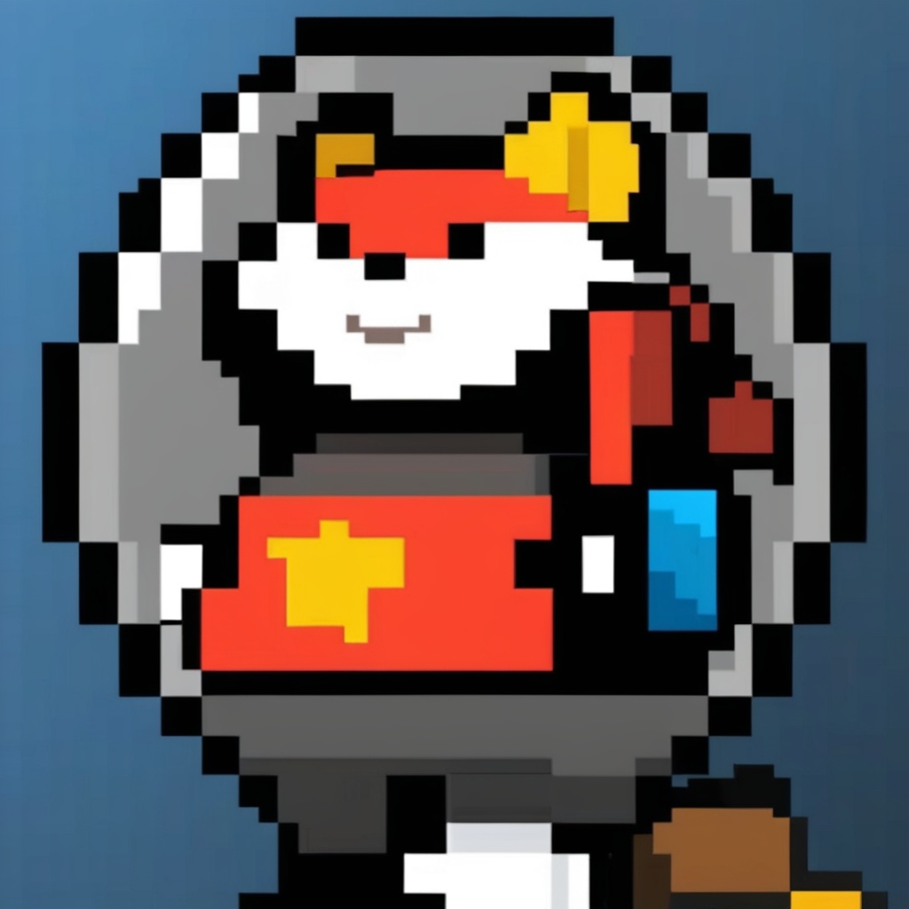 1 supercute kitty wear a origami gundam armor,fur,<lora:数字头像222sdxl-000014:1>