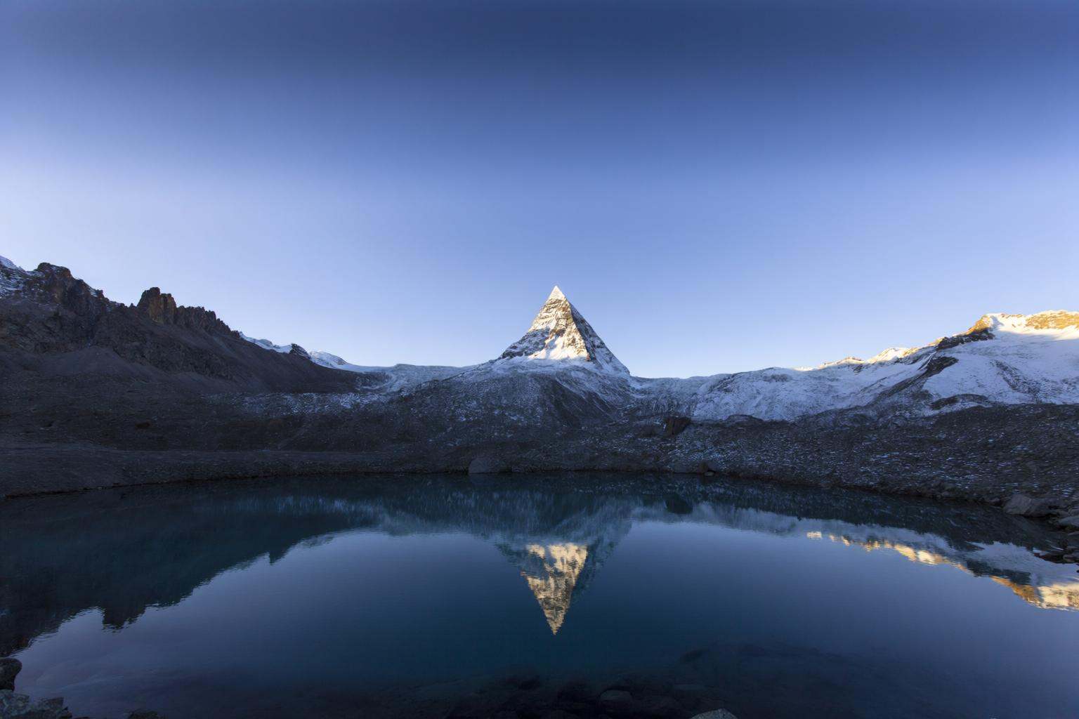 aurelmanea2q photography. A serene and majestic high-altitude landscape focused on the sacred Mount Kailash in the Himalay...
