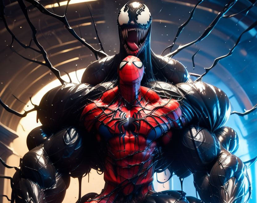 Muscle growth, motion lines, gay masturbation, 3d render, extremely veiny, extremely attractive, pubic hair, massive bodybuilder muscles, extremely wide shoulders, extremely thick trapezius, black skin, hyper muscular chest, very hairy chest, gay sex, entire body, hyper massive cock, cum dripping, dramatic lighting, cum dripping, rating_explicit, penis erect, extraordinary muscle, extremely wide shoulders, extremely wide legs, muscular feet, extremely wide arms, hyper penis, viewpoint from floor looking up under, underneath balls, ass hole showing, transformation, extreme muscle mass, colossal muscles, flushed cheeks, moaning with pleasure, thick chest, hyper muscular arms, penis erect, extraordinary muscle, extremely wide shoulders, extremely wide legs, muscular feet, extremely wide arms, hyper penis, pov top, transformation, extreme muscle mass, colossal muscles, flushed cheeks, moaning with pleasure, thick chest, hyper muscular arms, giant muscles, hyper muscular forearms, muscular hands, blue eyes, hyper muscular calves, huge feet, venom, venom goop, venom from the spider man series, on all fours like a beast, penis upright, balls fully visible, venom is 50 feet tall 