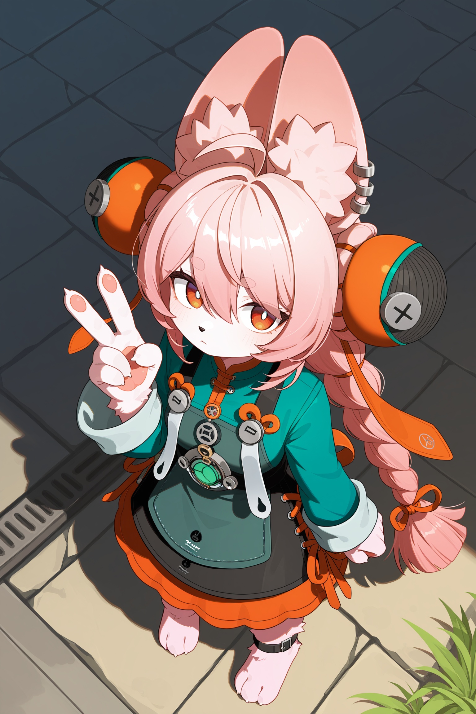 zhao (Zenless Zone Zero),  pink fur,  furry female on Tensor.Art