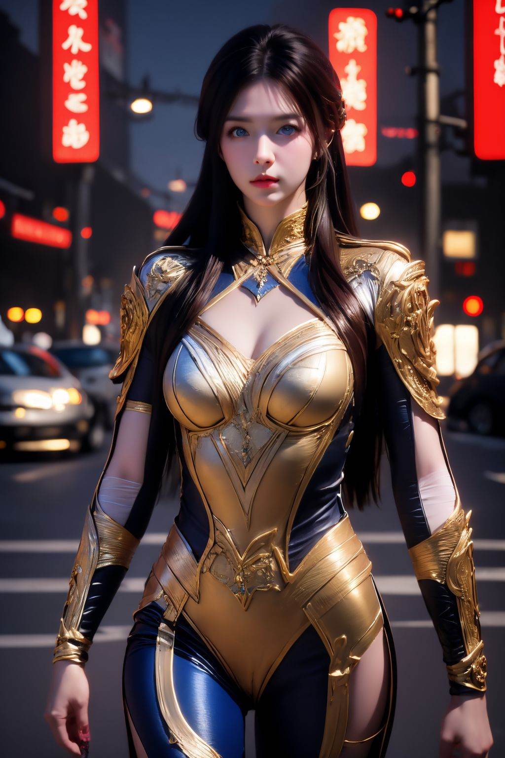 HDR photo of cinematic film still girl,  solo,  long hair on Tensor.Art