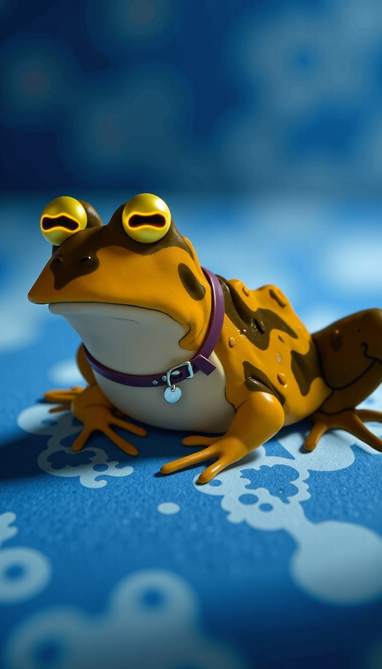 HYPNOTOAD WITH MESMERIZING OPTICAL ILLUSION BACKGROUND on Tensor.Art