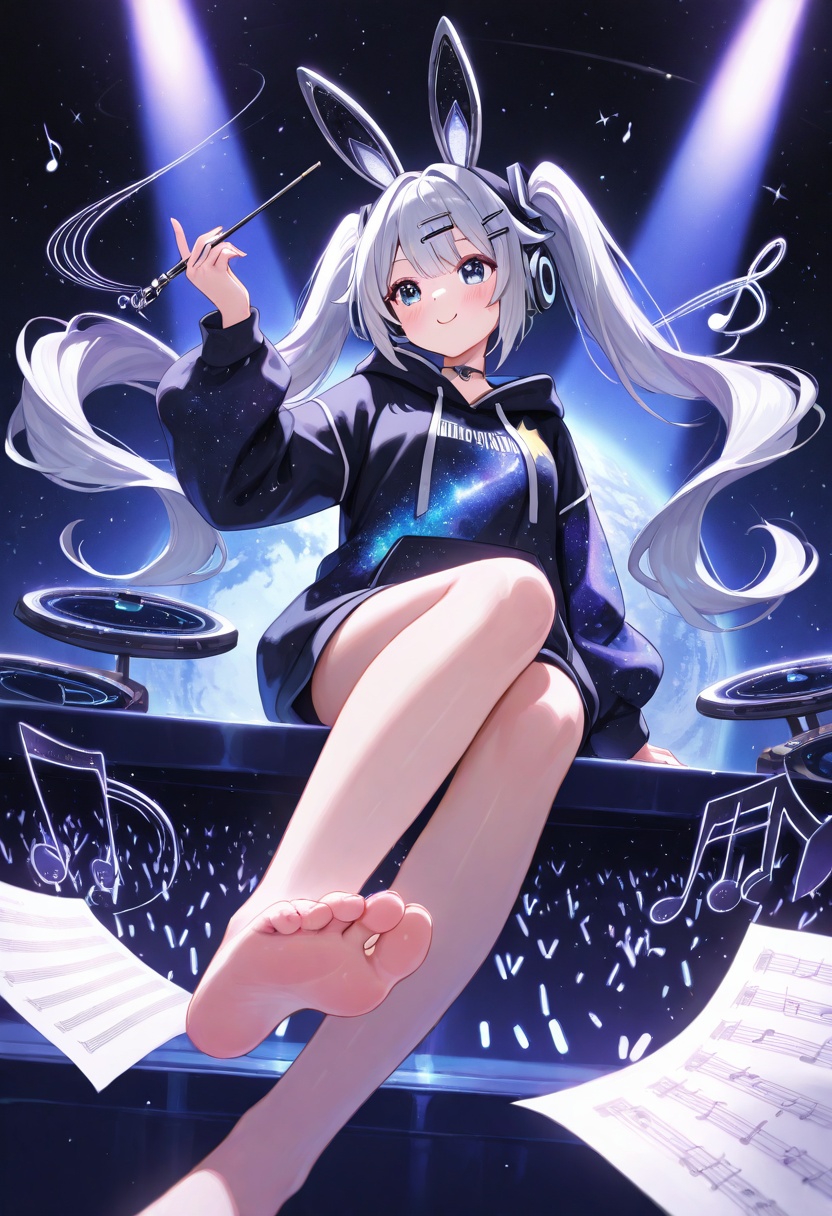 8k digital painting,  starlight concert theme,  BREAK1girl on Tensor.Art