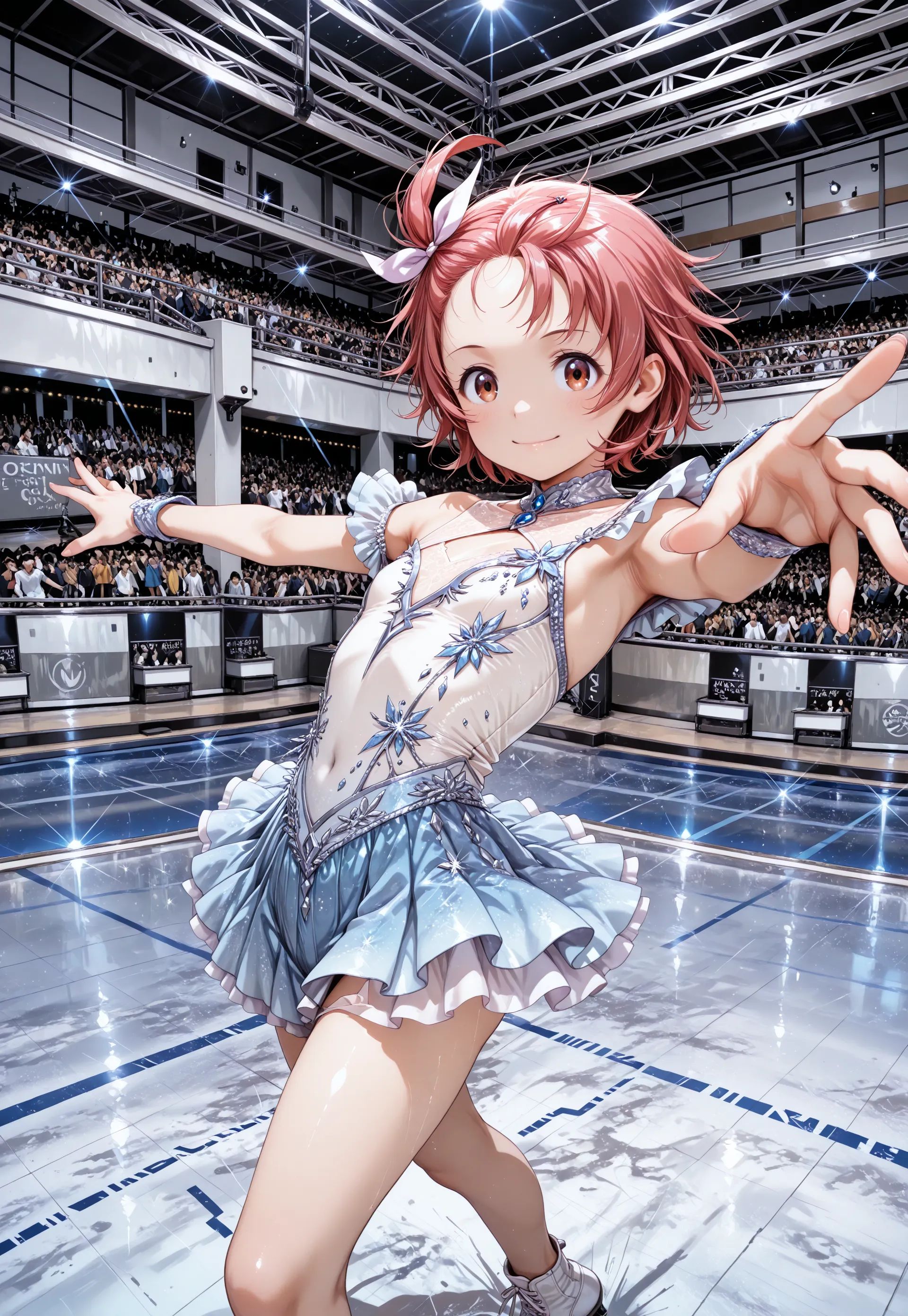 1girl,  yuitsuka inori,  figure skating dress on Tensor.Art