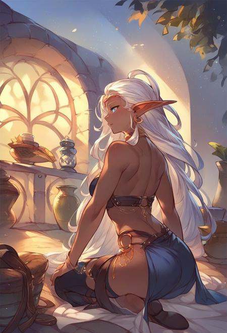 gb_style,  exploring the dungeon,  female on Tensor.Art
