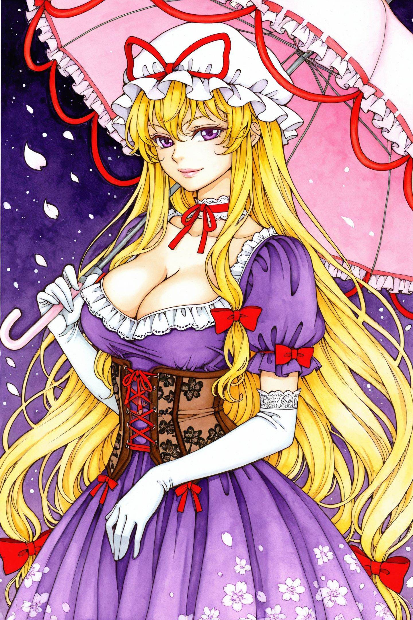 sacokabutan Style,  1girl,  yakumo yukari on Tensor.Art