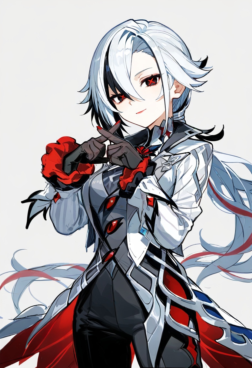 1girl,  arlecchino \(genshin impact\),  genshin impact on Tensor.Art
